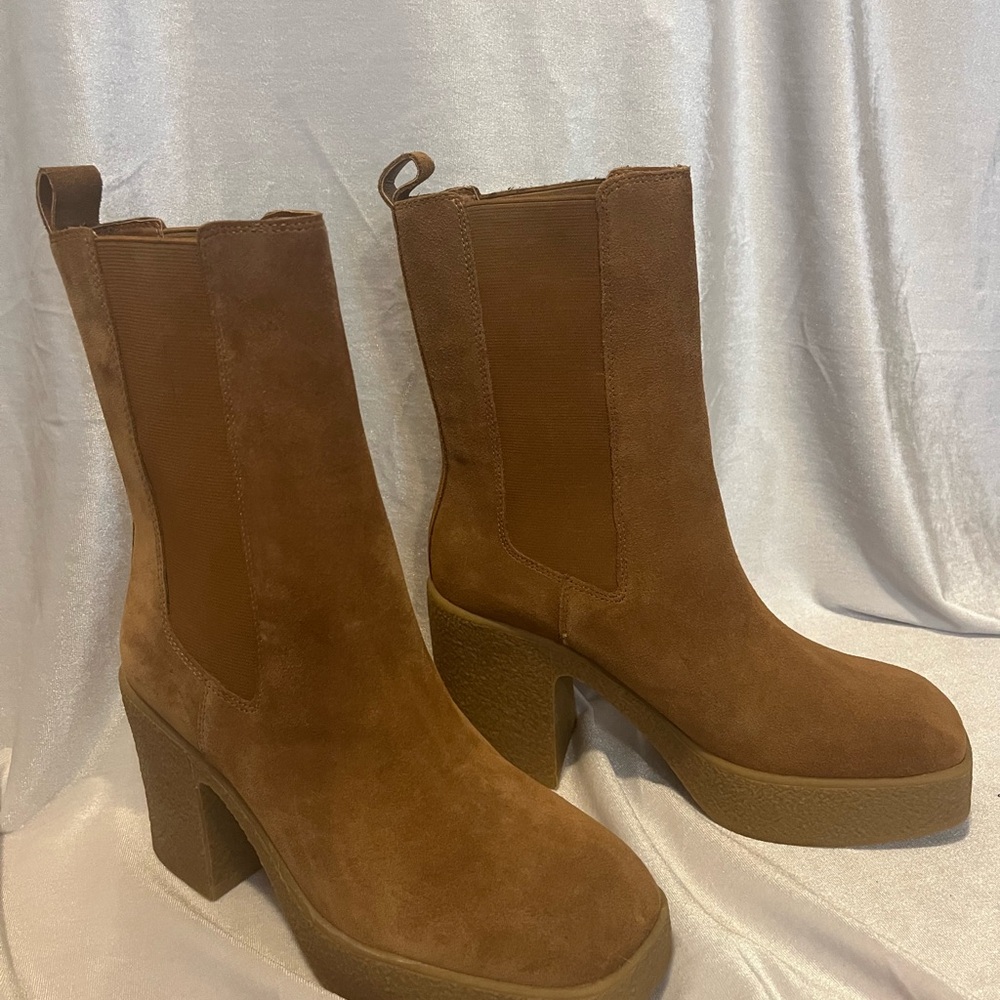 Chinese Laundry Brown Heeled Boots